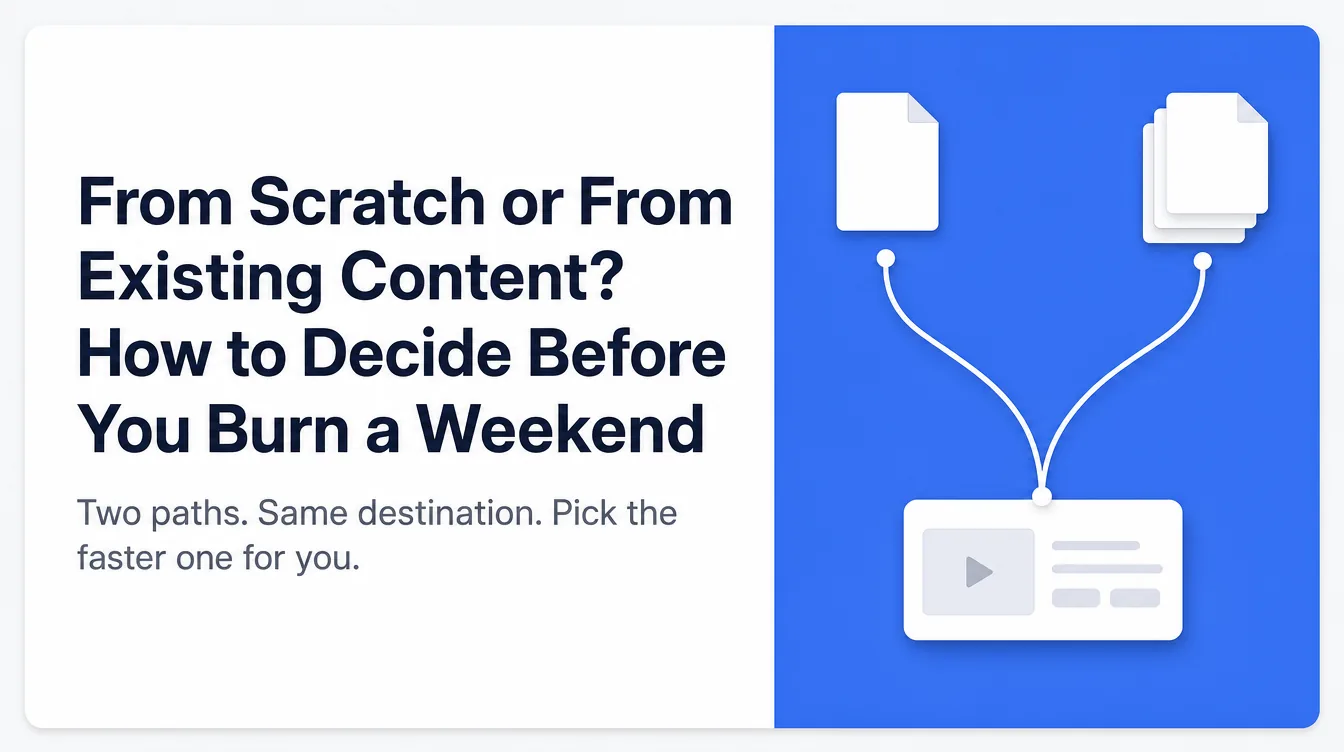 An illustration of two paths leading to a finished online course