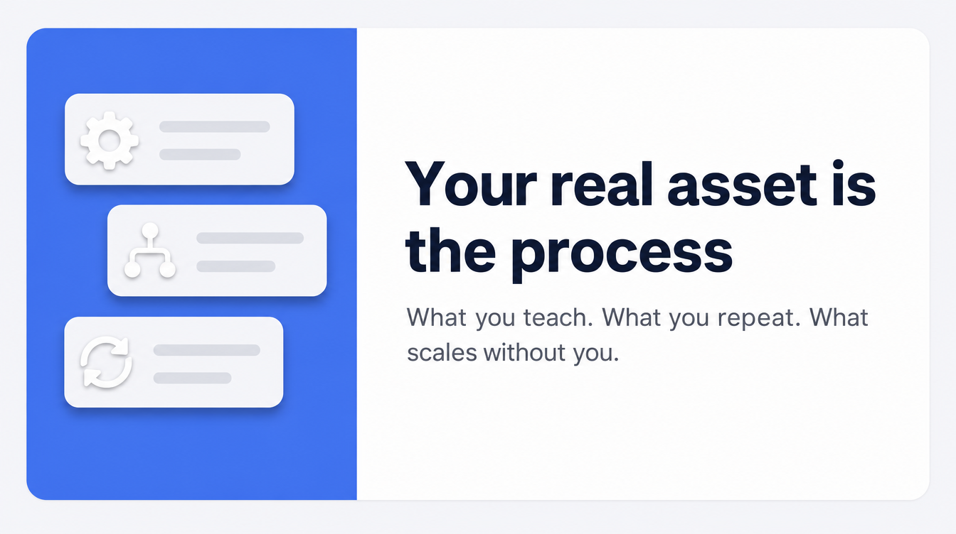 Your real asset is the process