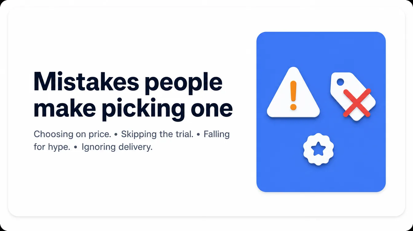 Mistakes people make picking one
