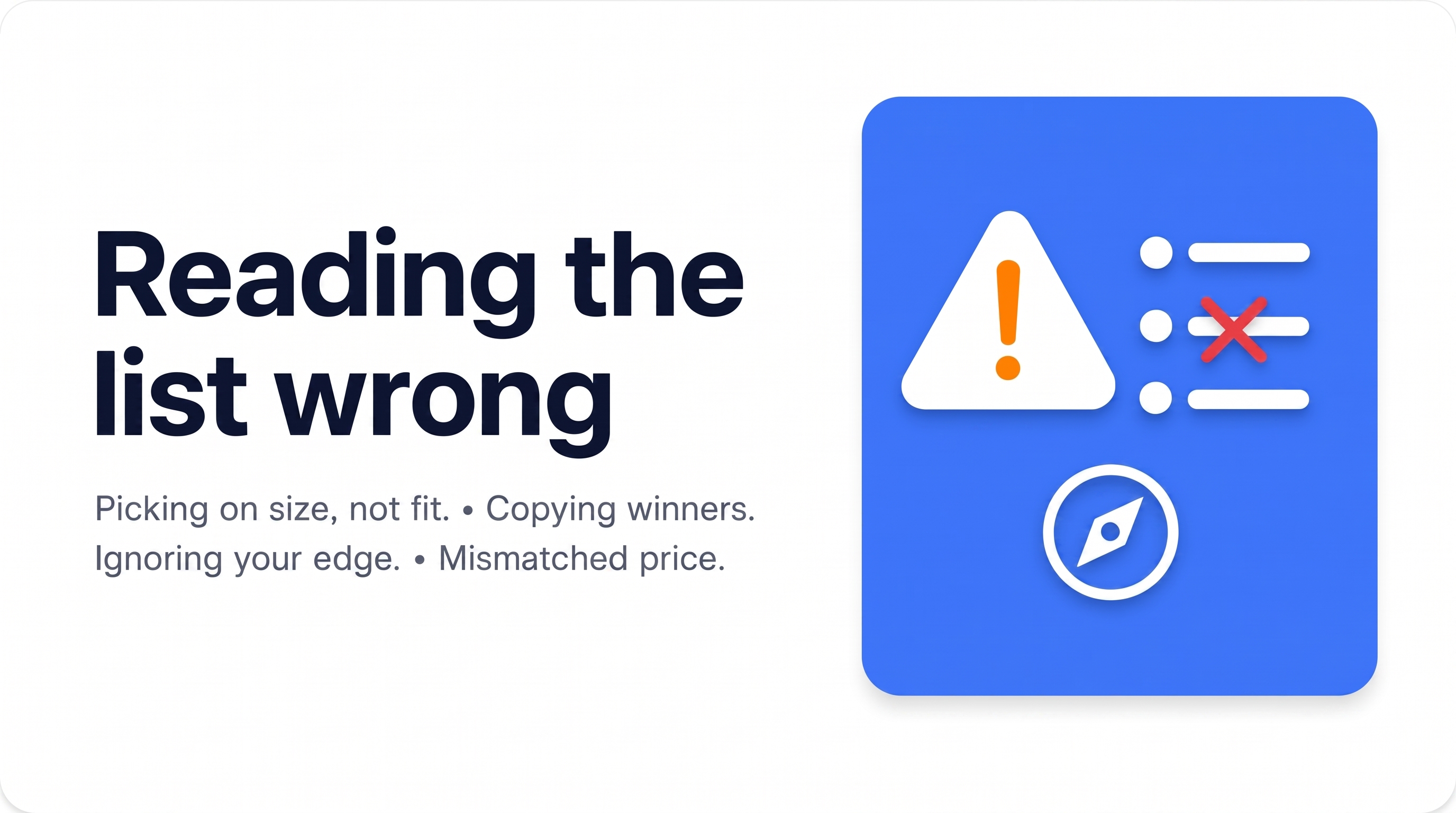 Reading the list wrong