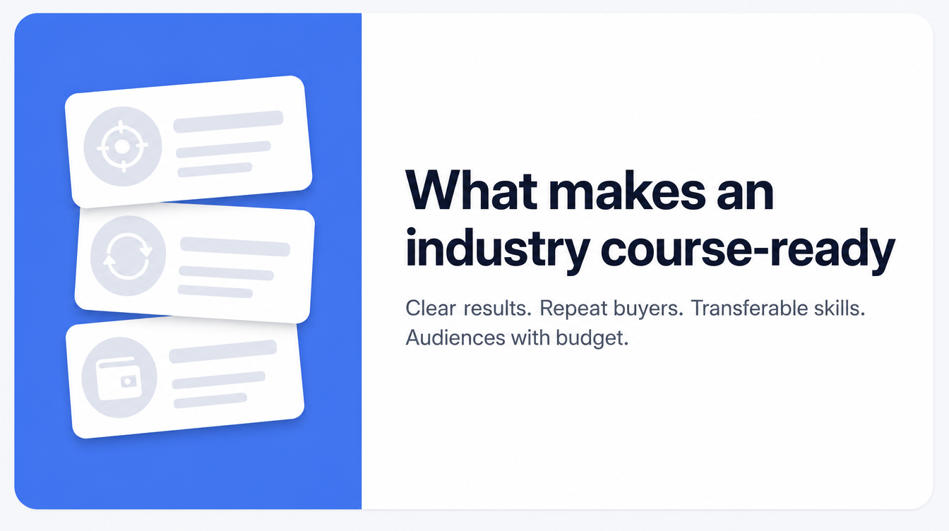 What makes an industry course-ready