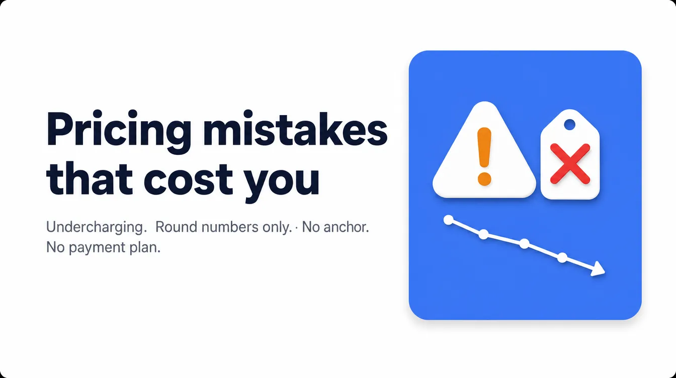 Pricing mistakes that cost you