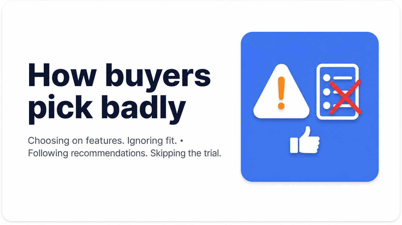 How buyers pick badly