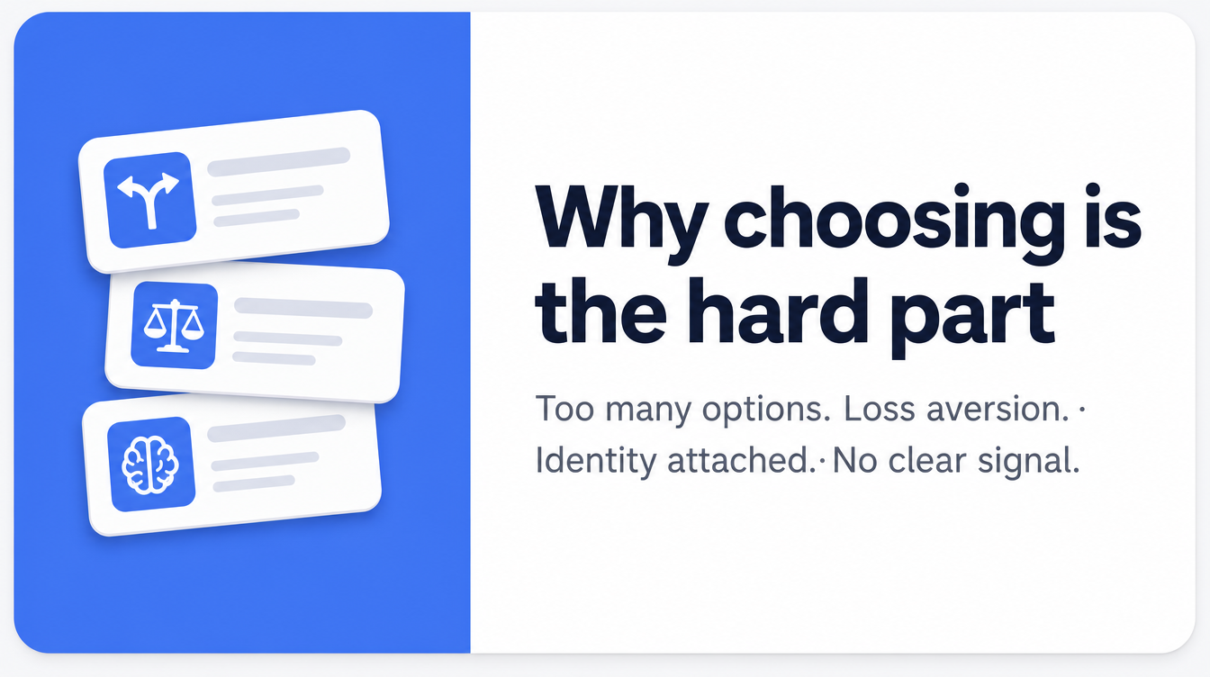 Why choosing is the hard part