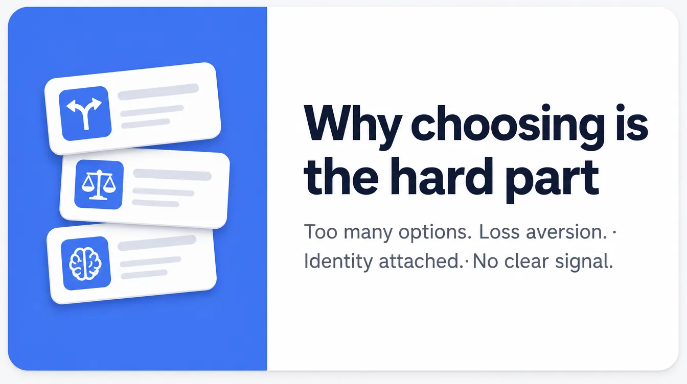 Why choosing is the hard part