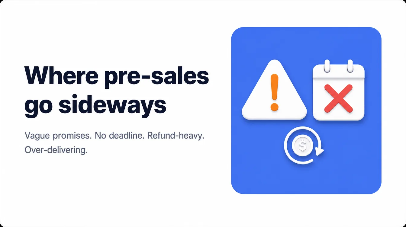 Where pre-sales go sideways