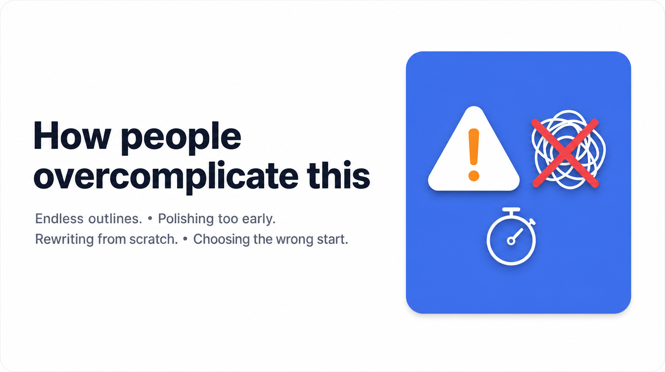 How people overcomplicate this