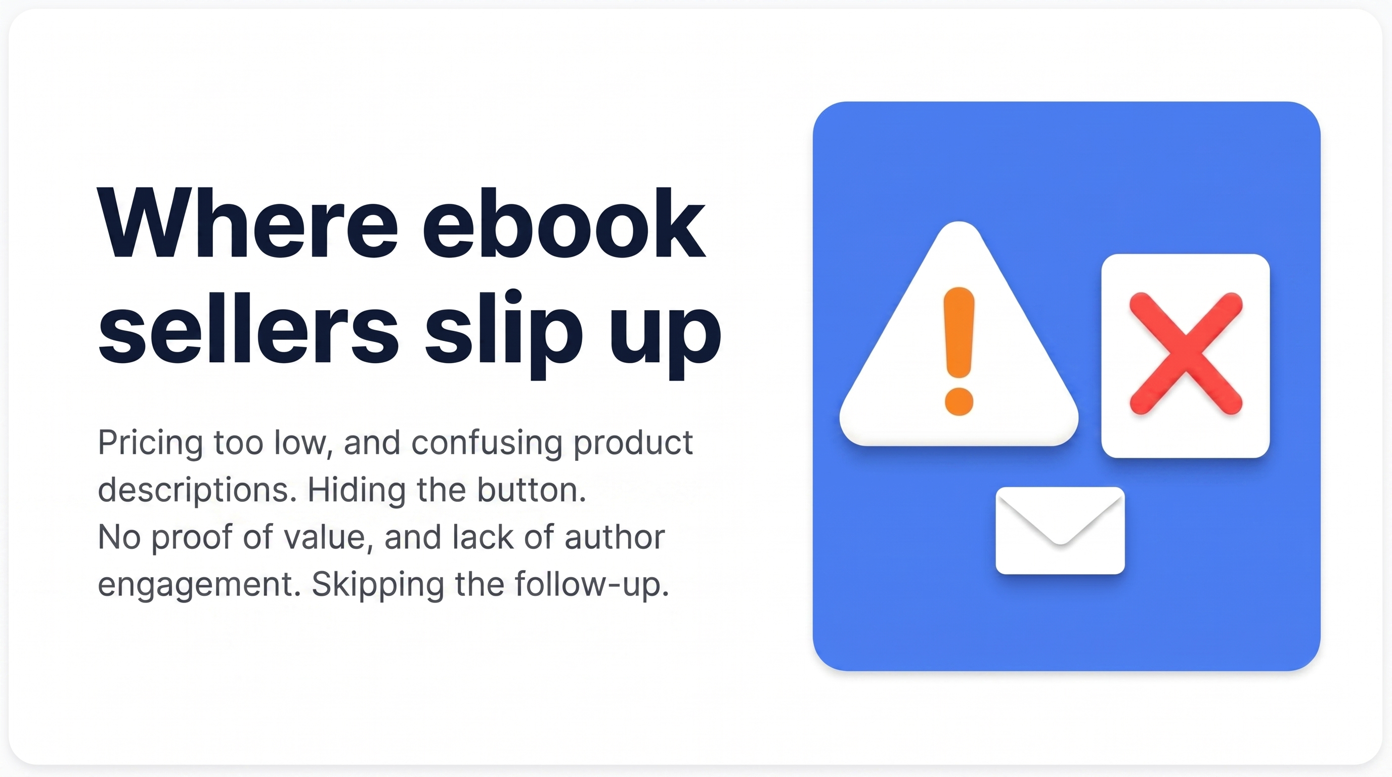 Where ebook sellers slip up