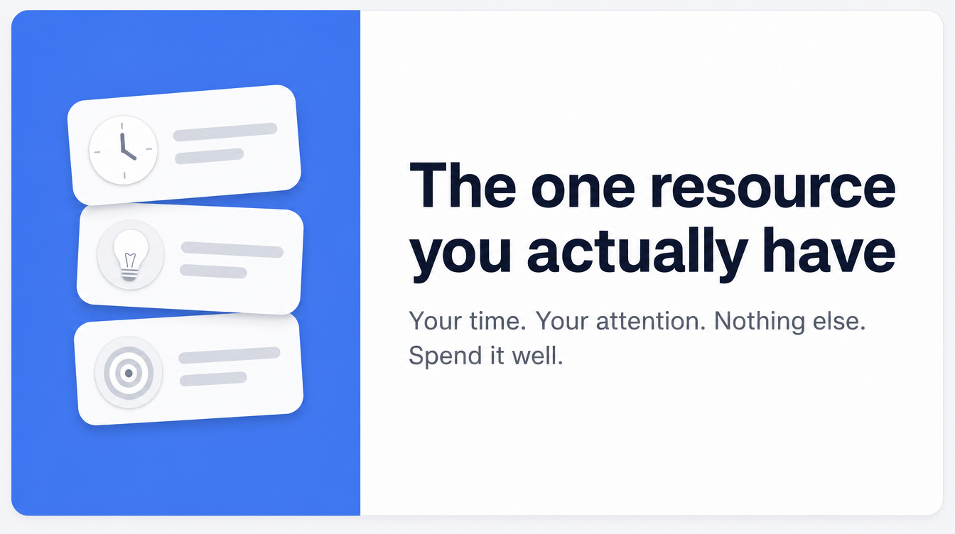 The one resource you actually have