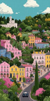 Colorful village