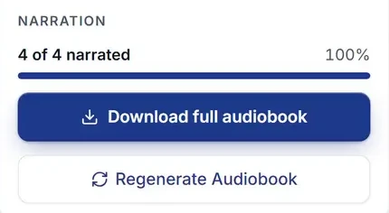 Audio Studio: 4 of 4 chapters narrated, with Download full audiobook
