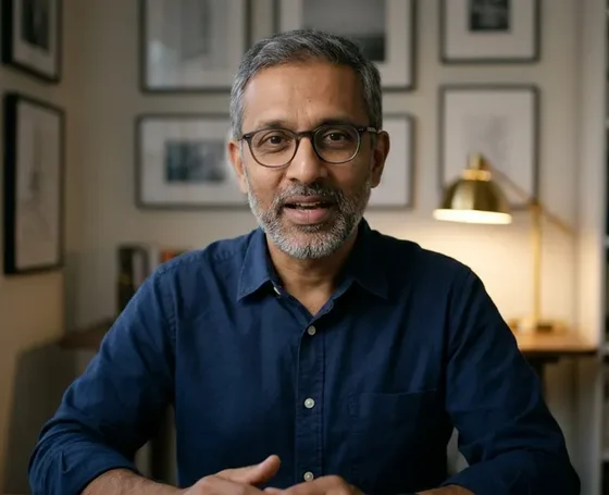 Example of a video clone teaching a lesson to camera